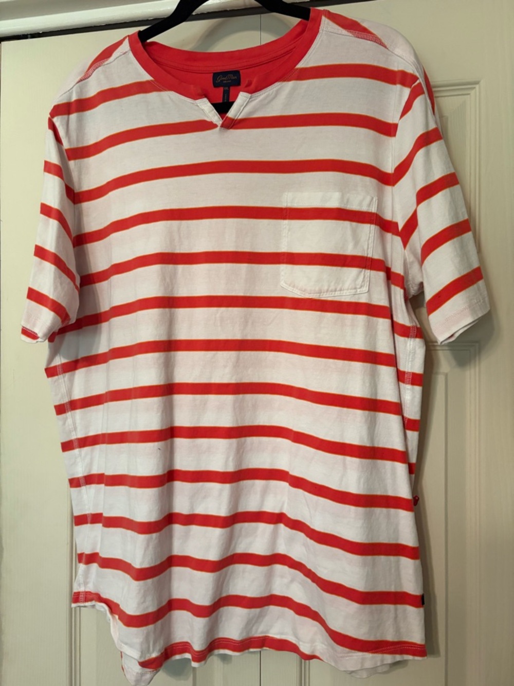 Good Man Striped Tee - cotton sz. XXL